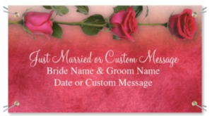 wedding banner pink